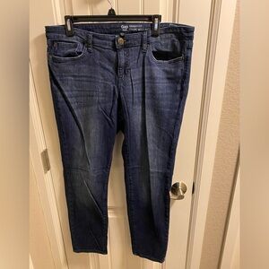 Gap 1969 Jeans 14 32 Reg Skinny Fit Stretch Dark Blue Denim